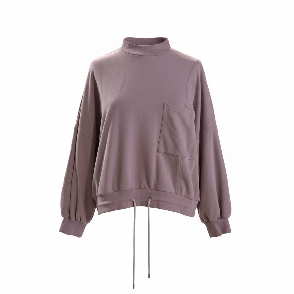 Nap Lounge Mauve Mock Neck Sweatshirt Small